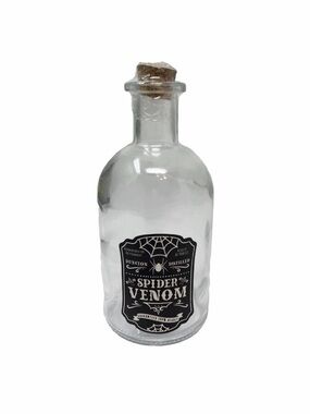 NWT Halloween Decorative Glass Potion Bottle - Spider Venom